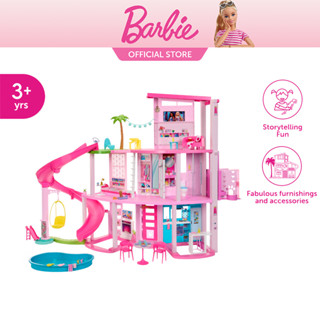 Barbie Dreamhouse with 3-Story Slide บาร์บี้ดรีมเฮาส์ พร้อมสไลเดอร์สูงสามชั้น HMX10