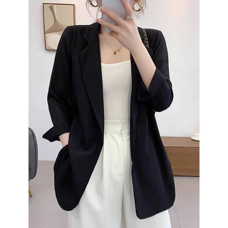 New Color✨B05 อกใหญ่สุด 60 นิ้ว++ เสื้อคลุมเบลเซอร์สาวอวบ ทรงสูทไม่มีซับใน ผ้าหนาอย่างดีไม่ต้องรีด