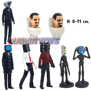 โมเดล สคิบิดี้ ทอยเลต ชุดที่4 (8 ตัว) H: 6-11 cm. mawintoys