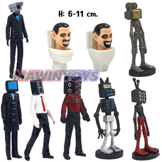 โมเดล สคิบิดี้ ทอยเลต ชุดที่5 (9 ตัว) H: 6-11 cm. mawintoys