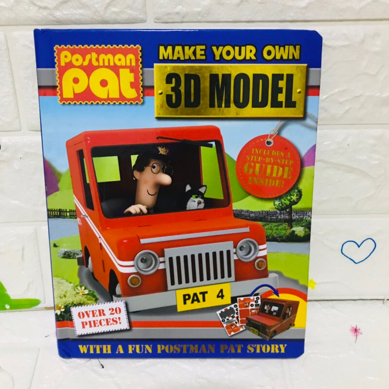 Postman pat  Make Your Own 3D MODEL (board book )ปกแข็งมือสอง-Bi1