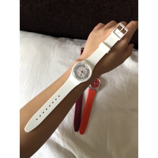 พร้อมส่ง นาฬิกา Swatch ช้อปไทย อยู่ในประกัน สีขาว