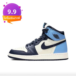 2023 hot shoes Nike aj1 Air Jordan 1 Casual shoes GS/ White/black/blue