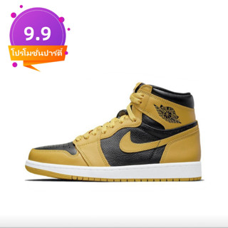 COD จุดประเทศไทย! Nike aj1 Air Jordan 1 Pollen high tops/black/yellow Unisex