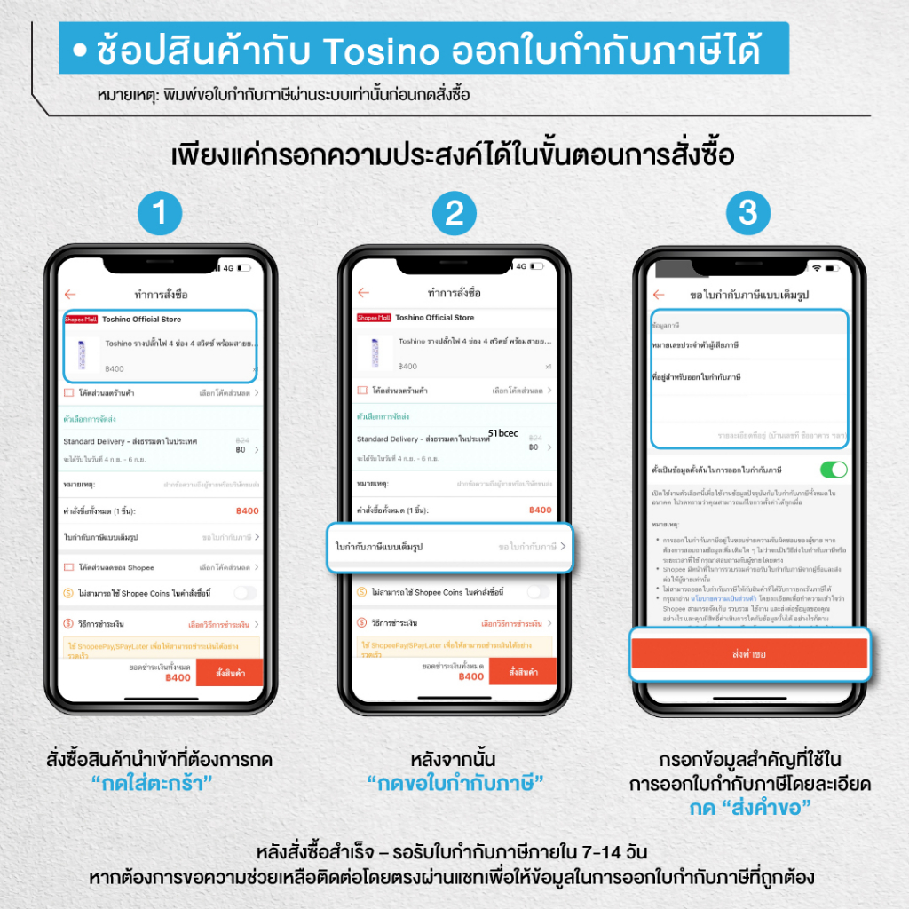 ส่งฟรี Toshino สายชาร์จ C TO Lighting รุ่น TLN-11G - รูปที่ 3