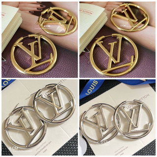 LOUIS VUITTON EARRINGS ▪︎ 4 CM/5CM|ต่างหูLVงานสวยมาก งานคุณภาพ1:1ปั๊มแบรนด์ครบ งานสวยเป๊ะ ส่งจากไทย🇹🇭