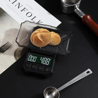 ถูกสุด ในช๊อปปี้ digital coffee scale ตาชั่งกาแฟขนาดเล็ก8x14cm จับเวลาได้