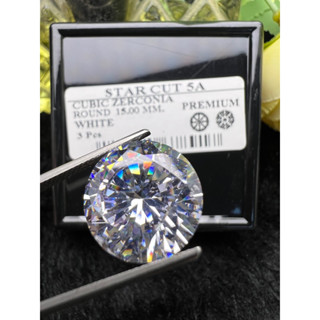 CZ Diamond 15.00mm AAA very Top 1 pieces