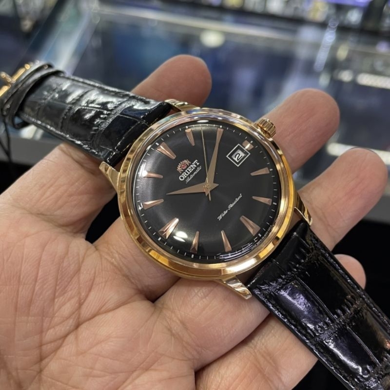 นาฬิกา Orient Bambino pinkgoldรหัส ORAC00001B