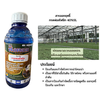 กรดฟอสโฟนิค 1ลิตร   ต้นตำรับ ฝังเข็ม ทุเรียน  สารกำจัดเชื้อรา รากเน่า โคนเน่า ยอดเน่า ต้นเน่าโรคพืช