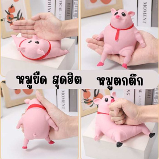 พร้อมส่งจากไทย⚡️หมูยืด สกุชชี่ ของเล่นยืดได้ ของเล่นบีบ คลายความเครียด สกุชชี่ ของเล่น ของเล่นบีบนุ่ม ของเล่นยืด