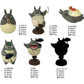 Studio Ghibli Totoro Pose Full Collection Totoro ตอนที่ 2 ทั้งหมด 6 ประเภท