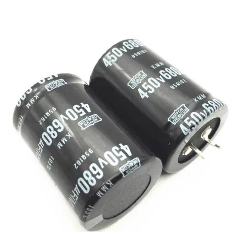 1ชิ้น680UF 450V 680MFD 450WV ตัวเก็บประจุอลูมิเนียมอิเล็กโทรไลติก35*50มม. 680uf450v 680mf450v เรเดีย