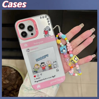 คูปองเคลม🎀เคสไอโ case for iphone 11 12 การ์ตูนสร้างสรรค์สนูปปี้ เคส 14 13 12 11 pro max ป้องกันการตกและทนทาน