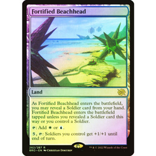 [MTG] Fortified Beachhead [BRO] [LAND] [RARE] [FOIL] [ENG] (การ์ดเมจิค / Magic the Gathering)