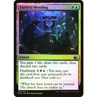 [MTG] Faithful Mending [MID] [MULTI] [UNCOM] [FOIL] [ENG] (การ์ดเมจิค / Magic the Gathering)