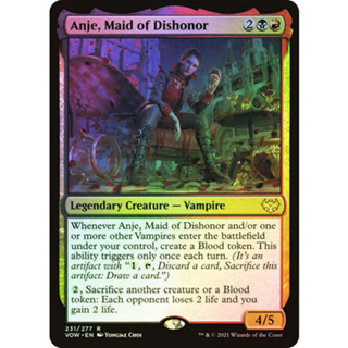 [MTG] Anje, Maid of Dishonor [VOW] [MULTI] [RARE] [FOIL] [ENG] (การ์ดเมจิค / Magic the Gathering)