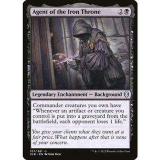 [MTG] Agent of the Iron Throne [CLB] [BLACK] [UNCOM] [NORMAL] [ENG] (การ์ดเมจิค / Magic the Gathering)