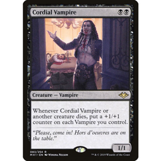 [MTG] Cordial Vampire [MH1] [BLACK] [RARE] [NORMAL] [ENG] (การ์ดเมจิค / Magic the Gathering)