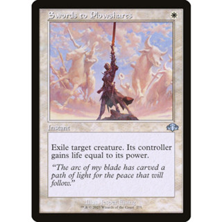 [MTG] Swords to Plowshares (Retro Frame) (DMR) [WHITE] [UNCOM] [NORMAL] [ENG] (การ์ดเมจิค / Magic the Gathering)