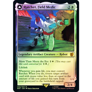 [MTG] Ratchet, Field Medic (BOT) [WHITE] [MYTHIC] [FOIL] [ENG] (การ์ดเมจิค / Magic the Gathering)