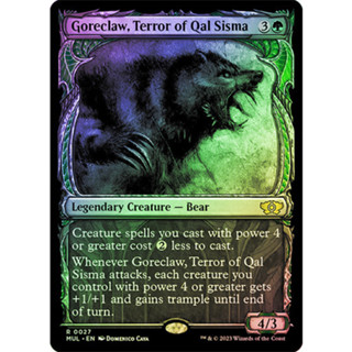 [MTG] Goreclaw, Terror of Qal Sisma (Showcase) (MUL) [GREEN] [RARE] [FOIL] [ENG] (การ์ดเมจิค / Magic the Gathering)