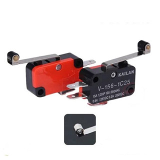 V-156-1C25 15A Microสวิทช์,ปุ่มSPDT Momentary Snap Action Limit Switch,สวิทช์