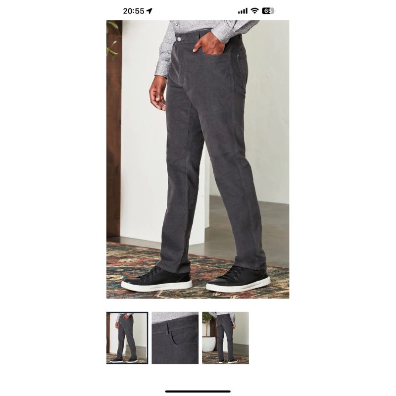 DANIEL HECHTER PARIS  Modern Fit Five-Pocket 360° Stretch  Pants กางเกงสแล็ค แบบ 5 กระเป๋าผู้ชาย ดาเนียลเฮชเตอร์