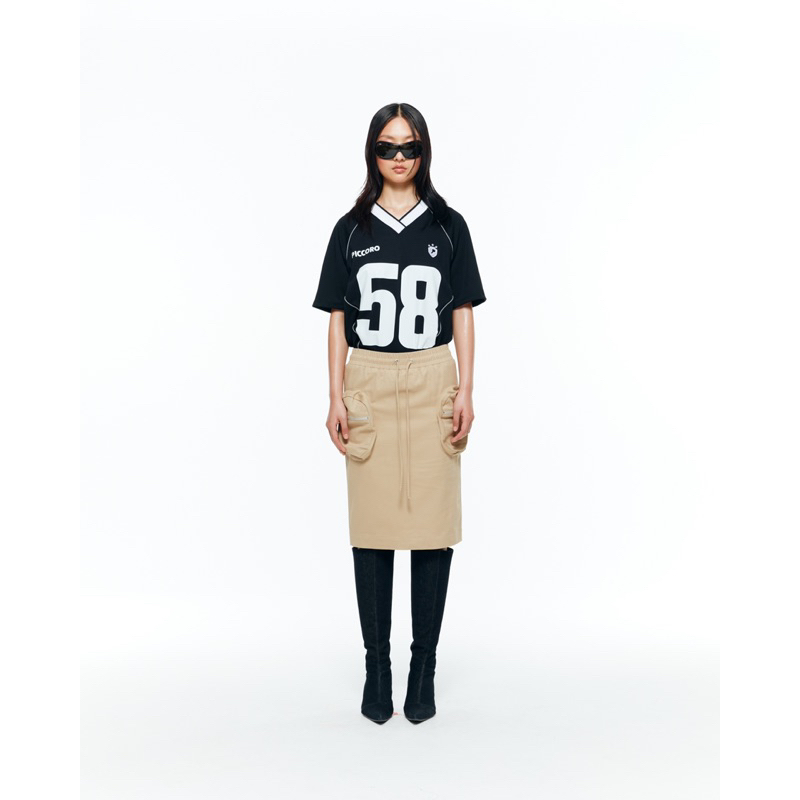 Team Baggy Skirt กระโปรงเอวต่ำมีกระเป๋า2ข้าง