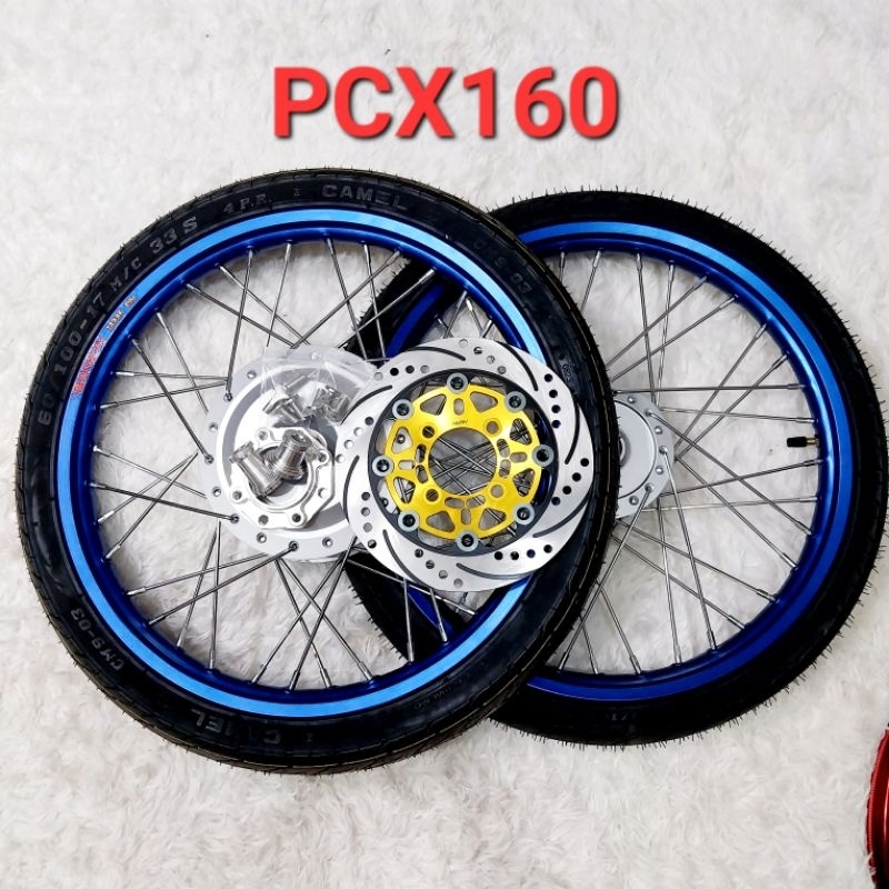 ชุดล้อ PCX160 สีน้ำเงิน ครบชุด พร้อมใช้งาน