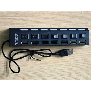 0001037 สาย USB สายต่อ High Speed USB 2.0 Hub 7 Port ช่องต่อ USB 2.0 แบบ 7 ช่อง