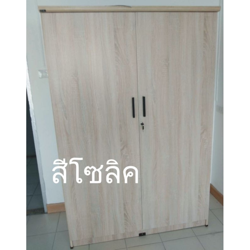 👍ถูกดี👍 ตู้เสื้อผ้าไม้ใบใหญ่ รุ่นWR180E กว้าง120ซม*สูง180ซม.*ลึก54ซม. ไม้หนา16มิล  ราคาถูกพิเศษ - รูปที่ 2