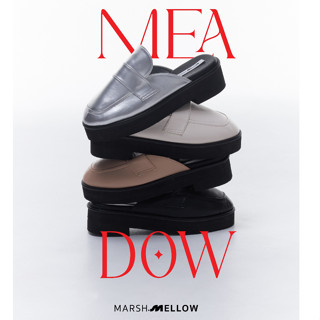 (ลด 45 Code: MARSH999 )MEADOW LOAFER รองเท้าหุ้มหัว พื้นสูง 1 นิ้ว เสริมส้นรองเท้า 2 นิ้ว