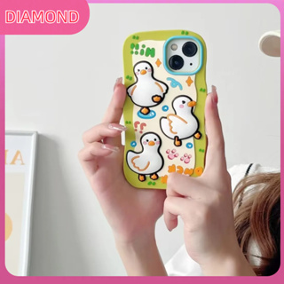 💲คูปองเคลม💲เคสไอโ case for iphone 11 12 เป็ดพเนจร เคส 14 13 12 11 pro max วัสดุซิลิโคนทนทาน ป้องกันการตก