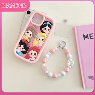 💲คูปองเคลม💲เคสไอโ case for iphone 11 12 โซ่เจ้าหญิงน้อย เคส 14 13 12 11 pro max วัสดุซิลิโคนทนทาน ป้องกันการตก