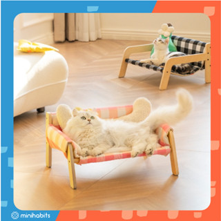 [🚚 พร้อมส่ง] โซฟาแมวแบบไม้ Meow Woof Wooden Sofa ที่นอนแมว โซฟาหมา เฟอร์นิเจอร์แมว เตียงสัตว์เลี้ยง