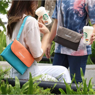 [ พร้อมส่ง ] กระเป๋าสตาร์บัคส์ Starbucks Folded Crossbody Bag-Summer ของแท้ 100%