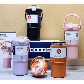 DODGE  แก้วเก็บความเย็น มีหูจับในตัว สแตนเลส 316 ขนาด 660ml. หลอดดูดสปริงกดเก็บได้ ใช้งานสะดวก สนใจสอบถามสั่งซื้อได้คะ