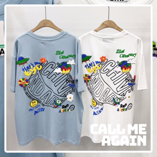 😃NEW CALLME!! รุ่นใหม่ ✅ เสื้อยืด oversize เก็บเงินปลายทาง ✅