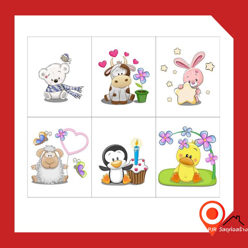 พร้อมส่งกระเบื้องชุด กระเบื้องตกแต่งผนัง ลายเดอะซู รูปที่ 2