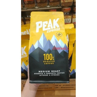 [ของแท้💯%] เมล็ดกาแฟคั่ว PEAK ESPRESSO คั่วกลาง Medium Roast 250 กรัม