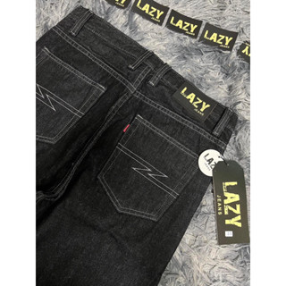 กางเกง Lazy ขากระบอกใหญ่ ดีเทลใหม่ล่าสุด 15oz (แถมป้าย)