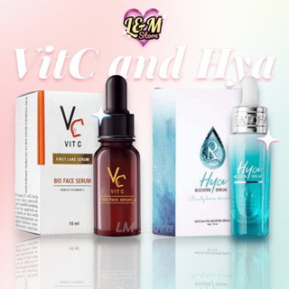 [ส่งฟรี] Ratcha Vit C Bio Face 10ml. &amp; Hya Serum 15ml. รัชชาเซรั่ม วิตซี  10มล. และ ไฮยาเซรั่ม รัชชา 15มล.