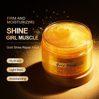 SADOER Gold Shiny Mask มาส์กหน้าทองแบบกระปุก  Hydrating Moisturizing Sleeping Mask 120g. N526