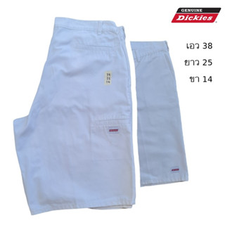 Dickies กางเกงสามส่วน 5 กระเป๋า สีขาว size 38