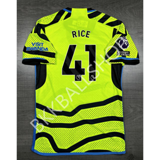 [Player] - เสื้อฟุตบอล Arsenal Away เยือน 2023/24 เกรดนักเตะ อาร์ม EPL 41 RICE