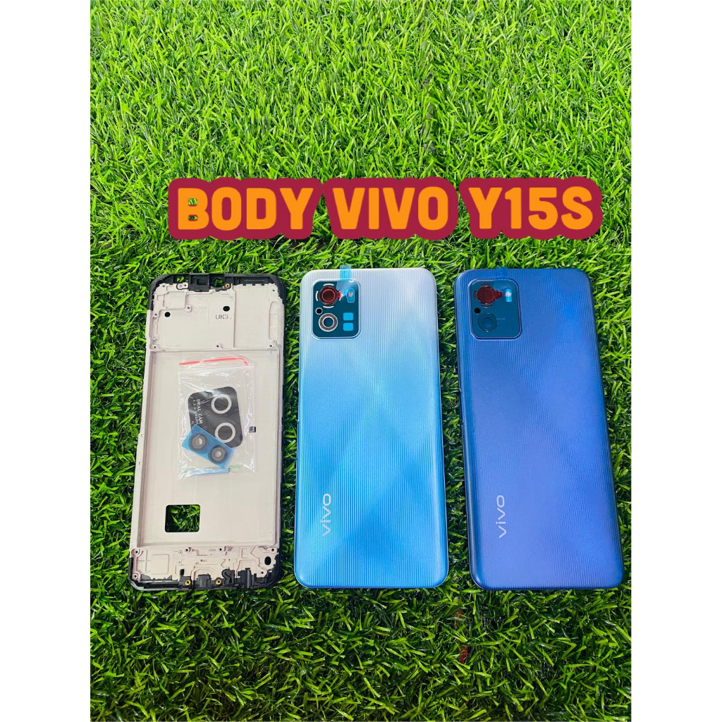 BODY VIVO Y15S แถม แกนกลาง+ฝาหลัง+ปุ่มกดด้านข้างบอดี้+เลนส์กล้องหลัง สินค้ามีของพร้อมส่ง