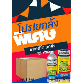 แจคเก็ต ขนาด 1 ลิตร อะบาเม็กติน สารกำจัดแมลง เพลี้ยไฟ หนอนชอนใบ หนอนม้วนใบ สารกำจัดศัตรูพืช โซตัส ราคายกลัง 12 ขวด