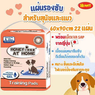 แผ่นรองซับสำหรับสุนัขและแมว by Honey At Home ไซส์ L