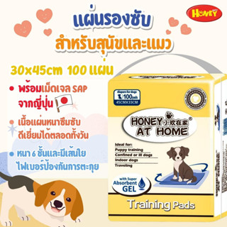 แผ่นรองซับสำหรับสุนัขและแมว by Honey At Home ไซส์ S